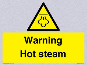 Warning Hot steam